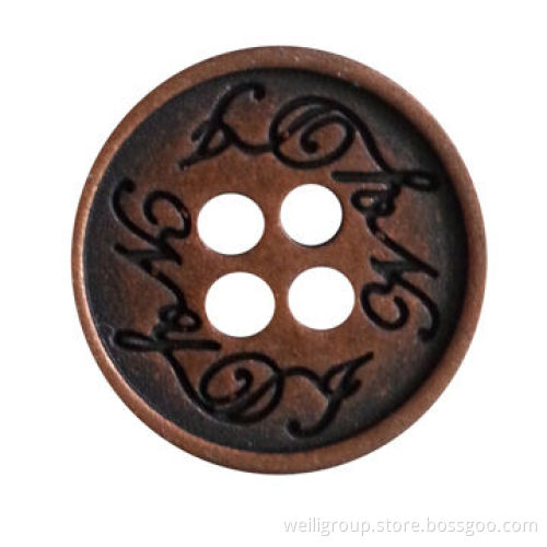 Sew-on Button, Made of Alloy